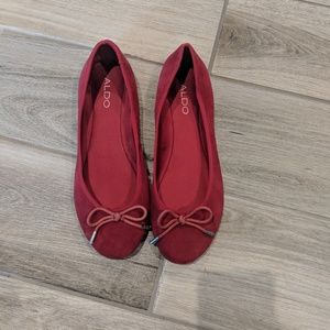 Aldo red flats size 7.5
